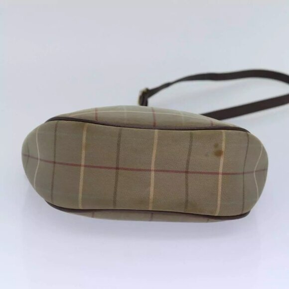 Burberrys Nova Check Shoulder Bag Canvas Beige Auth - Picture 10 of 16